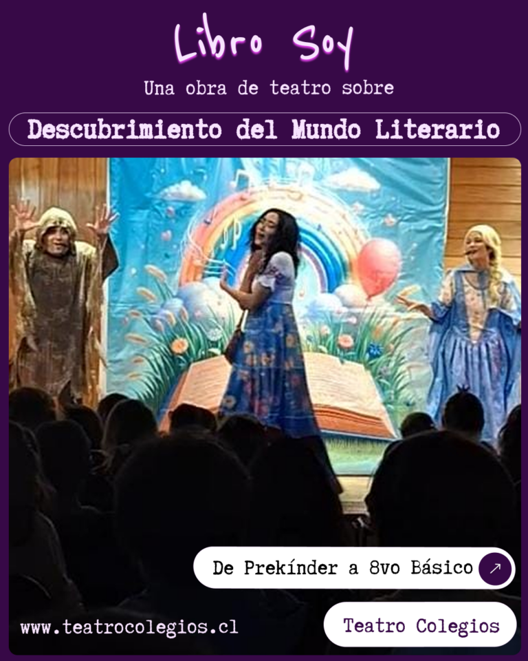 Libro Soy A través de una propuesta lúdica que combina contenido educativo con reconocidas canciones inspiradas en el universo Disney, esta obra fomenta en niños y niñas el gusto por la lectura y el descubrimiento del mundo literario. La puesta en escena invita a comprender que existen distintos tipos de literatura y que cada persona puede encontrar aquella que más despierte su interés, imaginación y curiosidad. Durante la obra se interpretan canciones inspiradas en títulos como Aladdín, Frozen, Encanto y El Rey León,