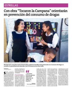 Tocaron la campana obra en prevención de drogas con SENDA